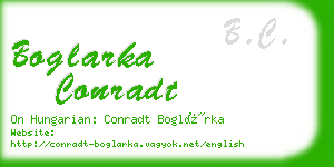boglarka conradt business card